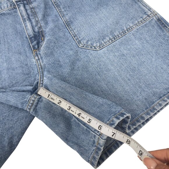 Faded Glory Womens Classic Utility Denim Shorts Size 18 Light Blue 6.5 Inseam - Picture 7 of 11